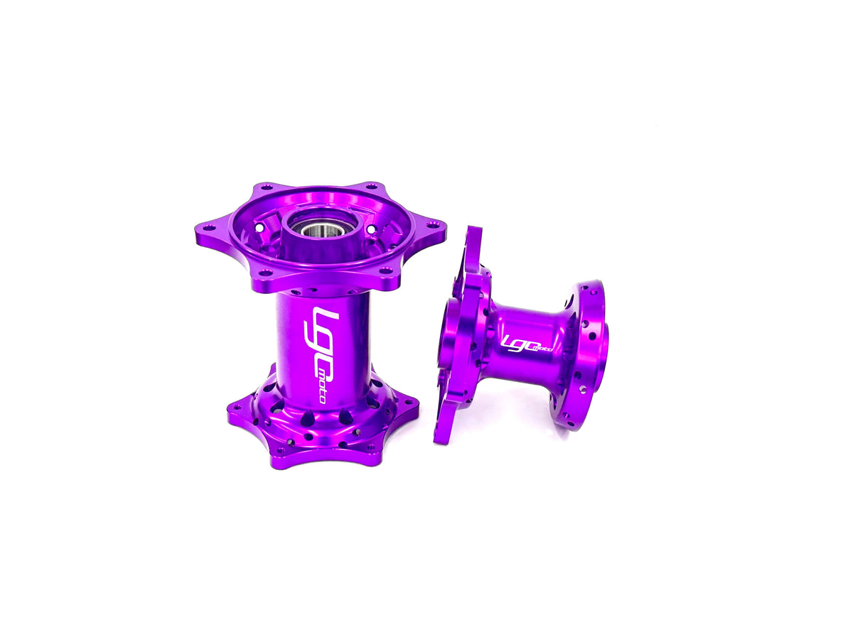 LGC Moto Billet Hub Set - Yamaha - Purple