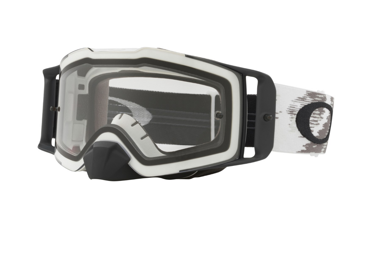 Oakley Front Line MX Goggles Matte White Speed Clear LGC Moto