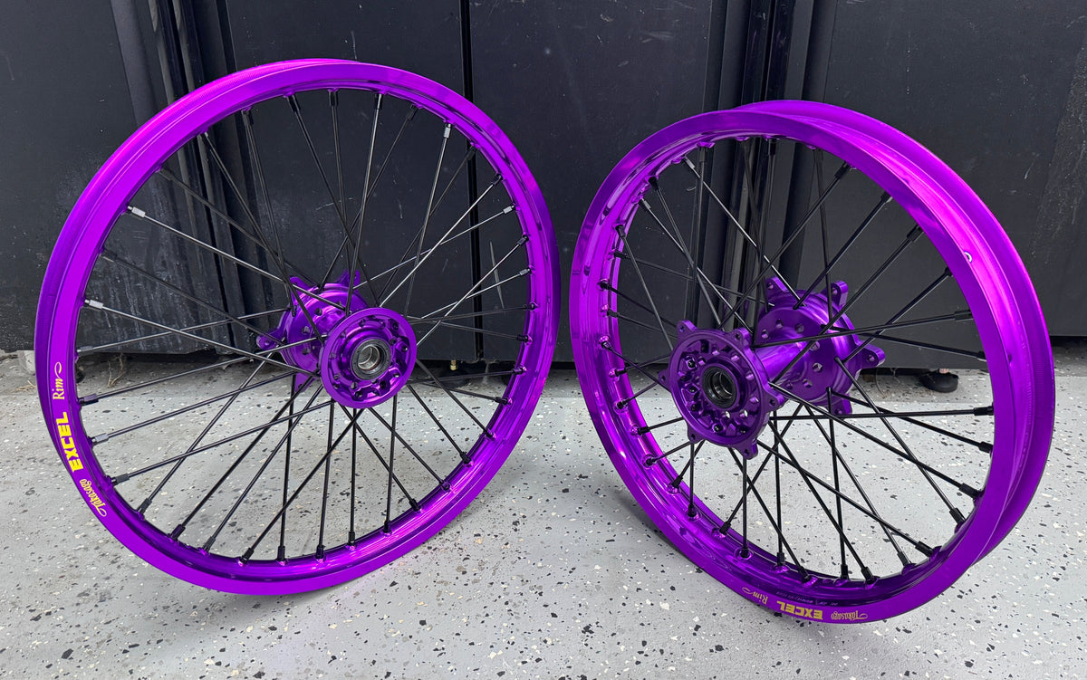 Purple Racing Wheels Custom PURPLE wheel set - KTM and Yamaha โ LGC Moto