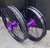 LGC Supermini Wheels for KTM, Husq, Gasgas- 19/16 - PURPLE